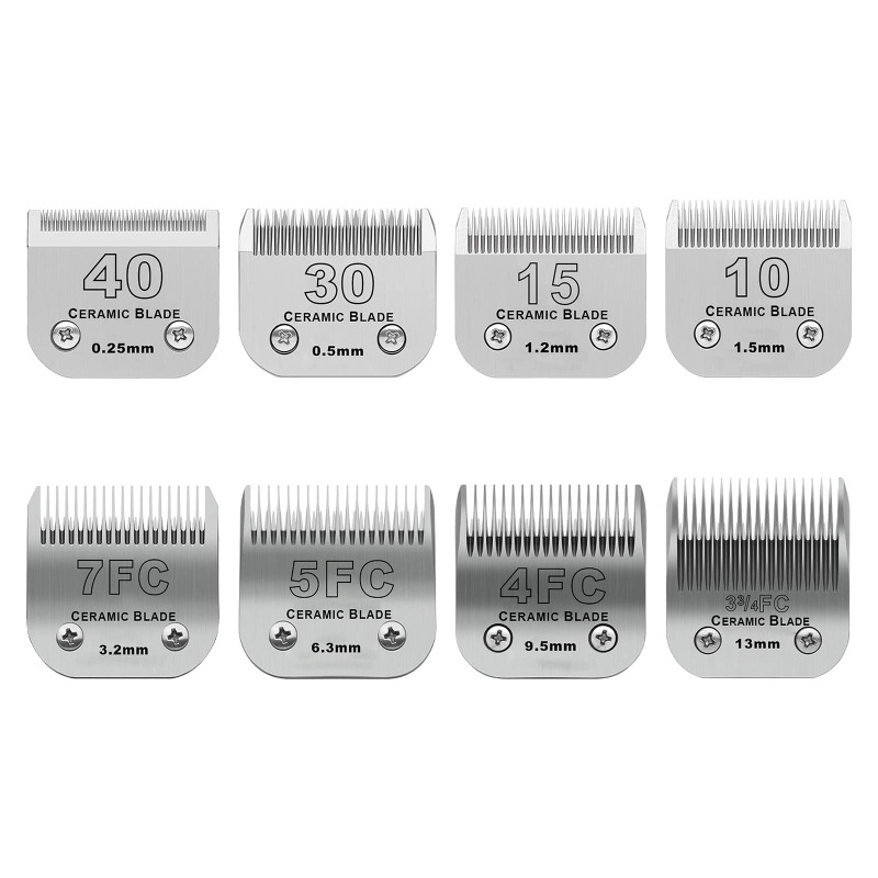 Dog Grooming Clippers - Lâminas de Cerâmica Destacáveis para Tosquiadeiras