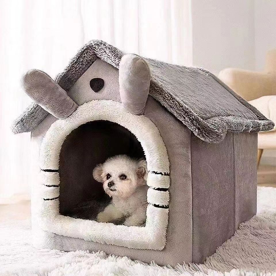 Calming Dog Bed - Cama estilo casa para cães para