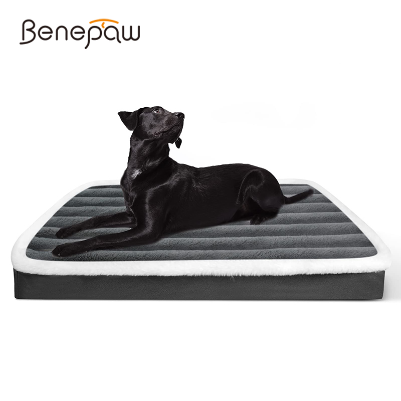 Calming Dog Bed - Benepaw cama ortopédica macia para cães,