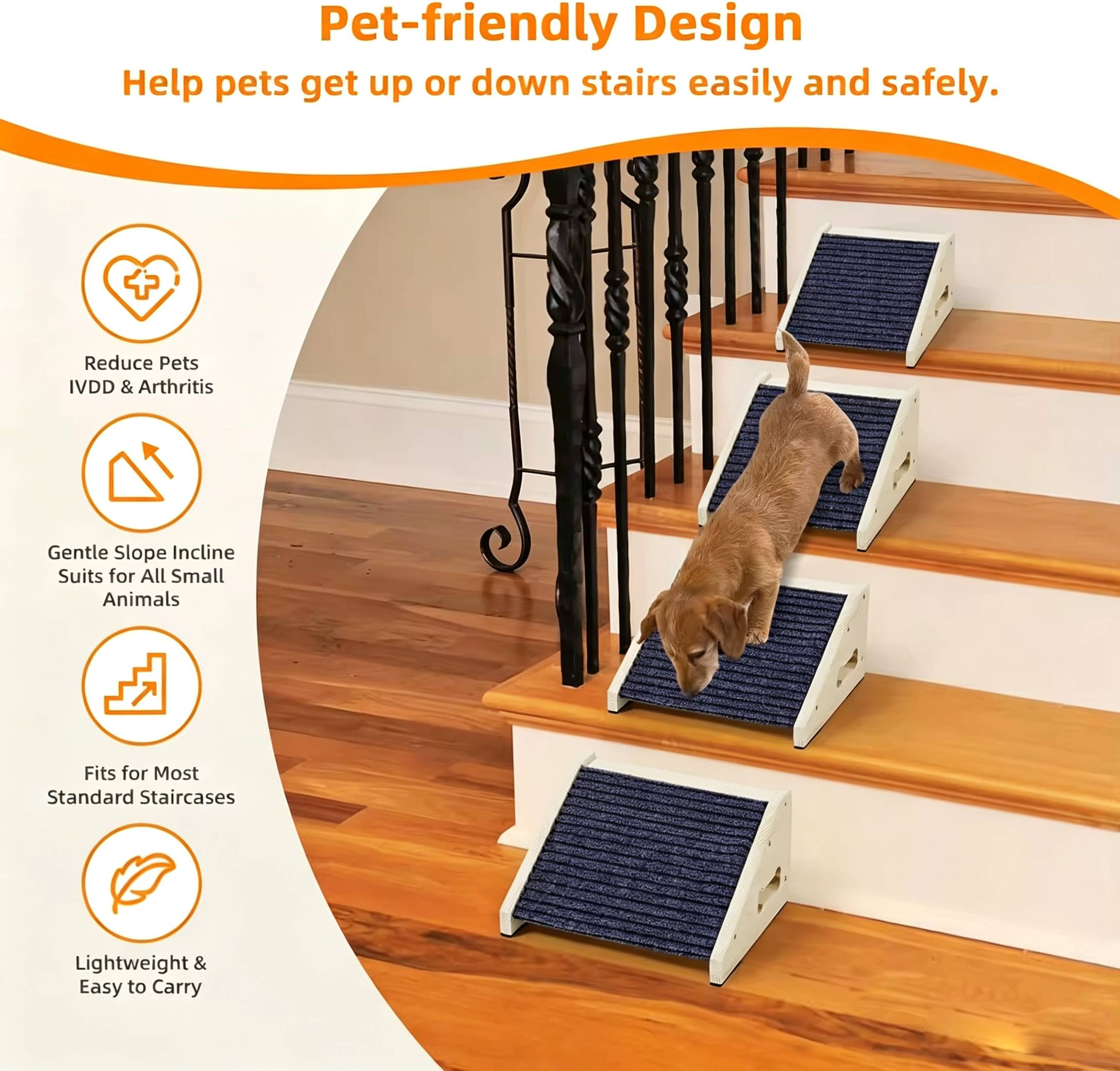Escadas de Madeira para Cães,  - Calming Dog Bed avaliação e preço