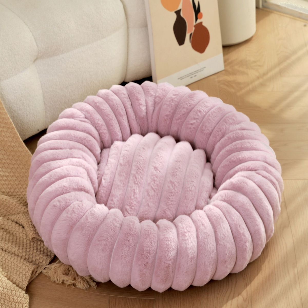 Camas fofas para cães de estim - Calming Dog Bed avaliação e preço