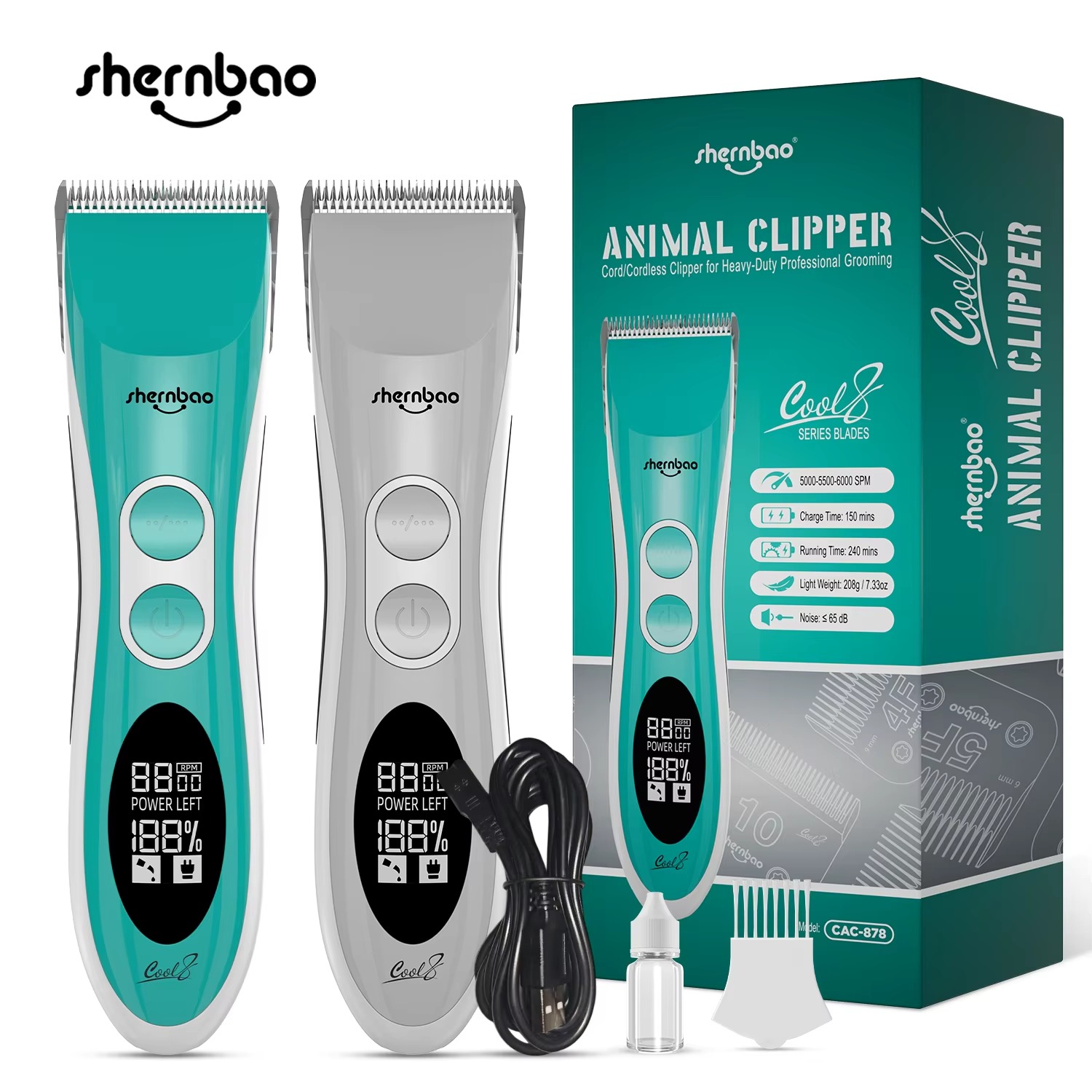 Shernbao CAC-878 Máquina de Co - Dog Grooming Clippers avaliação e preço