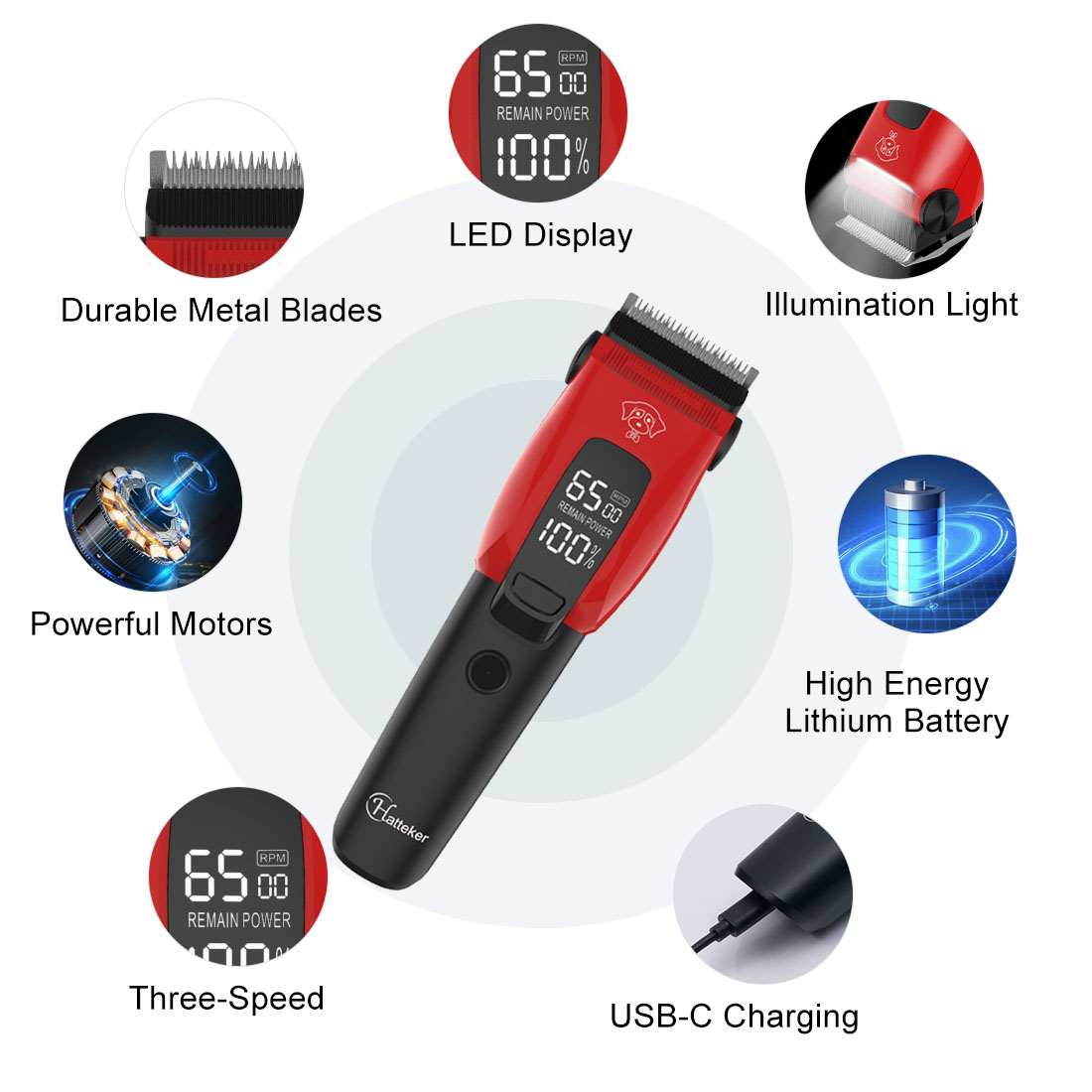 Máquina de Cortar Pelos Elétri - Dog Grooming Clippers avaliação e preço