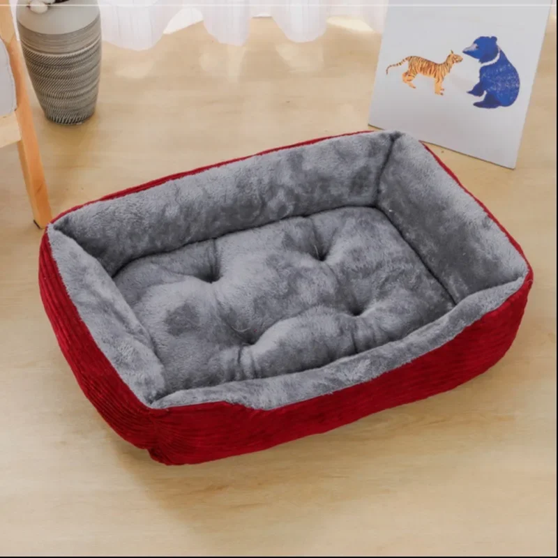 Cama quadrada para cães, acess - Calming Dog Bed avaliação e preço