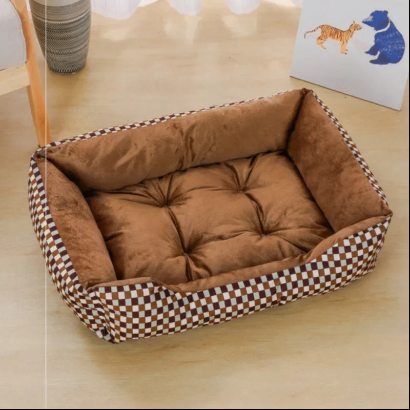 Cama quadrada para cães, acess - Calming Dog Bed avaliação e preço
