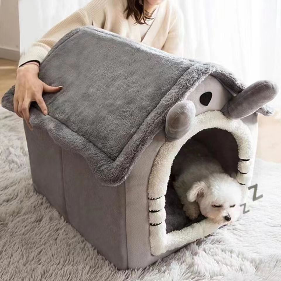 Cama estilo casa para cães par - Calming Dog Bed avaliação e preço