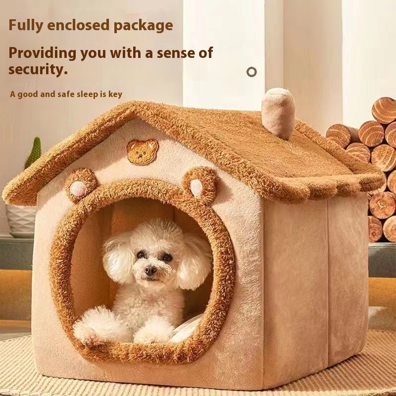 Cama estilo casa para cães par - Calming Dog Bed avaliação e preço