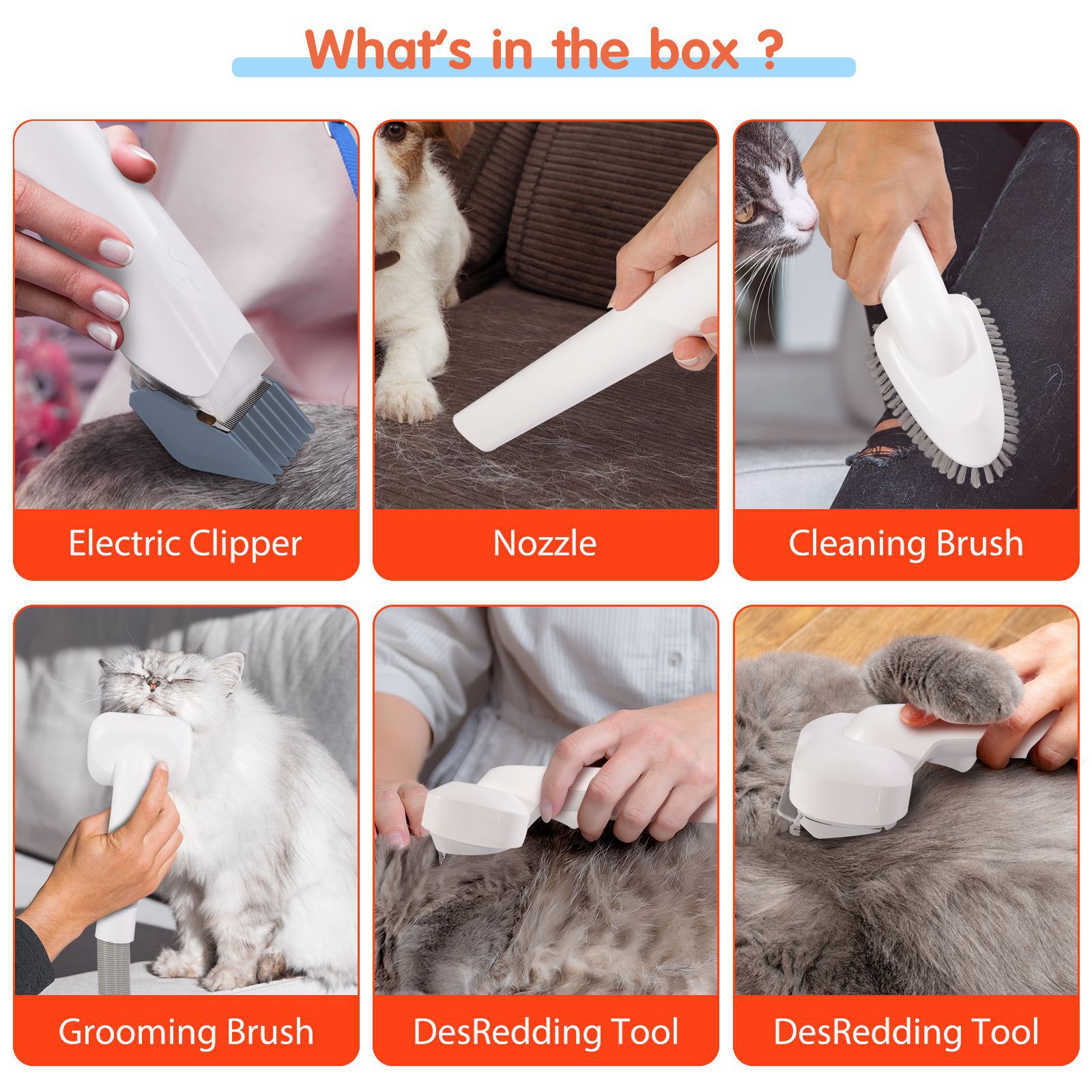 Kit de vácuo para tosa de anim - Dog Grooming Clippers avaliação e preço