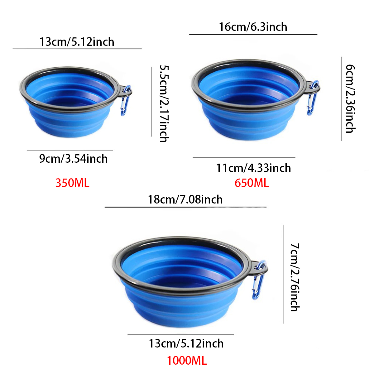 Tigela Dobrável de Silicone pa - Pet Supplies Dog Food avaliação e preço